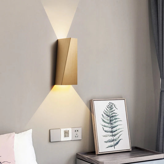 Modern Minimalist Wall Sconces Indoor Gold Wall Lamp for Bedroom Aisle Corridor Wall Light Fixture Bedside Wall Sconce Lighting