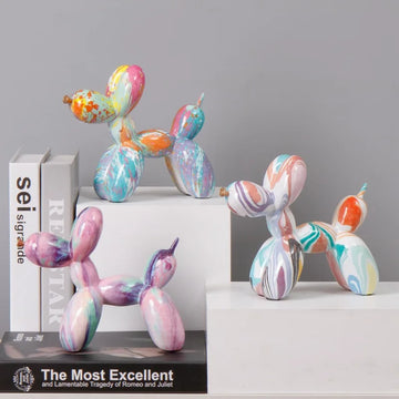 Nordic Exquisite dog Statue Living Room Office Sculpture Home Ornaments Accessories Figurines Wedding Gift Desktop Decoration ﻿