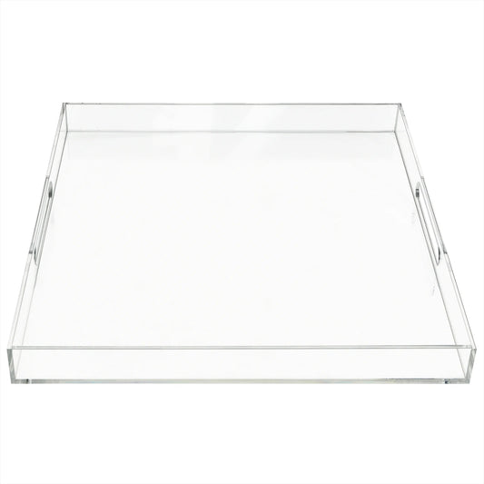 High-End Acrylic Serving Tray, Durable & Transparent, Multi-Use for Food, Drinks, and Daily Items