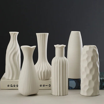 Home High-End Sensory Embryo Flower Vase Interior Decoration Ceramic Vase Artistic Decoration Desktop Flower Vase