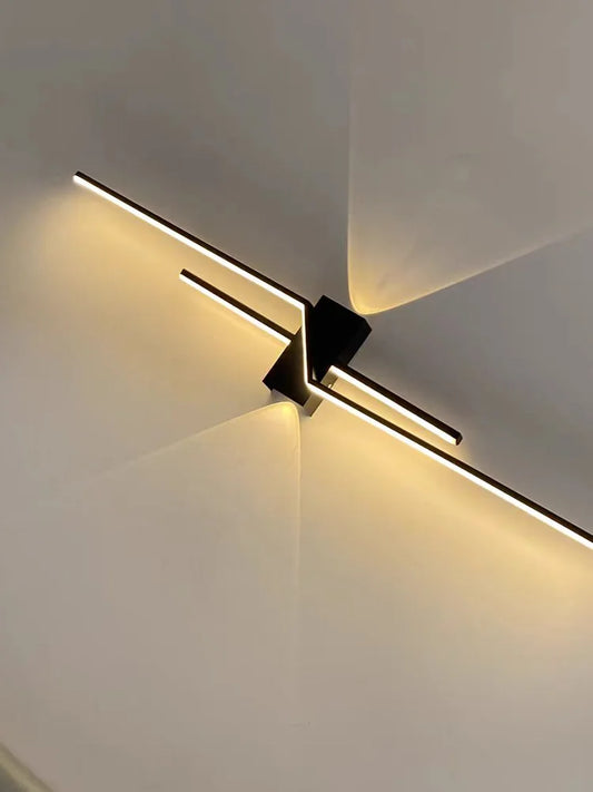 Wall lamp living room TV background wall wall lantern minimalist strip lamp bedroom bedside decoration aisle lamps bracket light