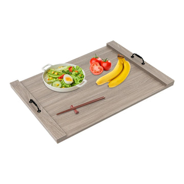''30 x 22" Large Solid Wood Noodle Board Stove Cover with Handle, Handmade Cookware Accessory Decorative Tray for Home Kitchen