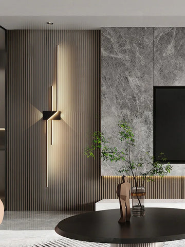 Wall lamp living room TV background wall wall lantern minimalist strip lamp bedroom bedside decoration aisle lamps bracket light