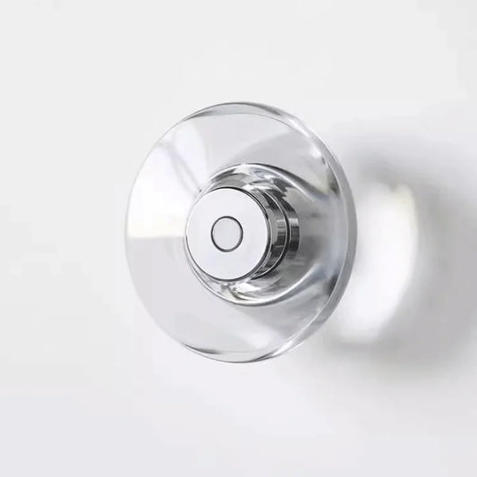 Modern Round Crystal Bedside Lamp Bedroom Living Room Italian LED Sconce Minimalist Art Circular Corridor Mirror Wall Lights