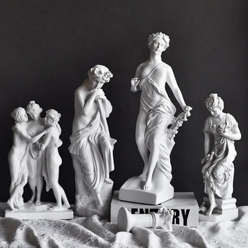 Ancient Greece Venus Emerging Goddess Resin Sculpture Handmade Classical Female Statue Aphrodite Ornament  Decor Art Collector