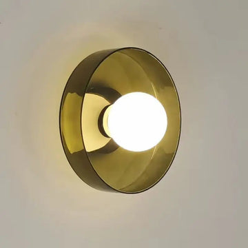 Wall Lamp Minimalist Room Decoration Ceiling Lights For Bedroom Living Room Study Indoor Home Round Glass Illumination Luminaire