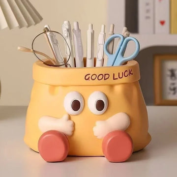 Cartoon pen holder, large capacity entrance key, stationery storage box, TV cabinet, desktop home decoration