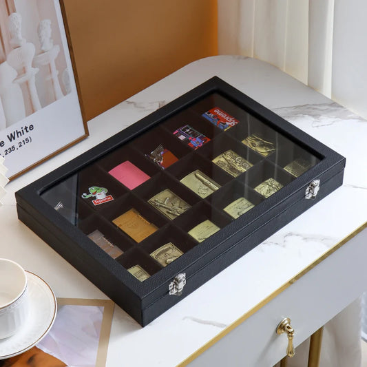 Lighter storage box windproof lighter display shelf collection box exhibition shows transparent tape cover dust