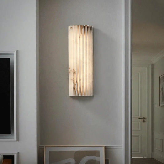 Modern Minimalist Marble Wall Lamp Bedside Lamp Bedroom Italian Style Light Luxury Designer Personalized Living Room TV Sconce
