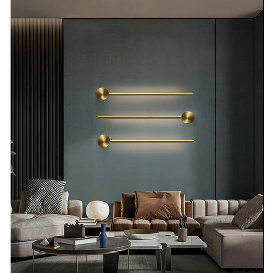 Fumi  Contemporary Long Strip Wall Lamp,  Led  Minimalist Indoor Wall Light For Indoor Living Room Bedroom,dining Room,bathroom