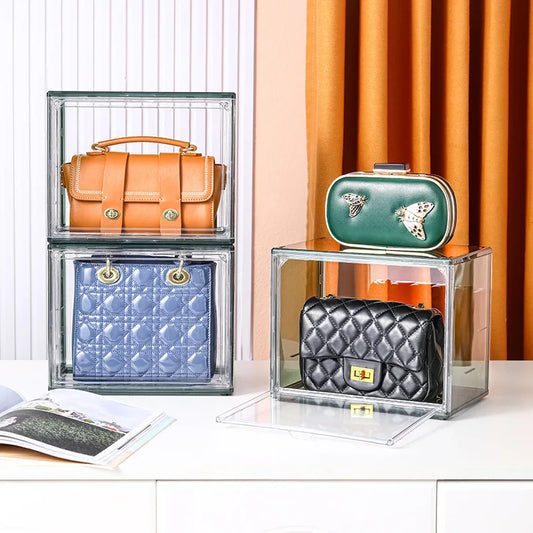 Display Case Clear Display Storage Box Countertop Collectibles Cube Miniature Figurines Dustproof Protection Storage Organizer
