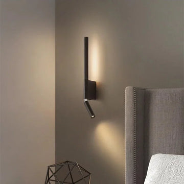 Bedside wall lamp 330 degree rotation adjustable wall lamp reading light with switch minimalist Nordic hotel room master bedroom