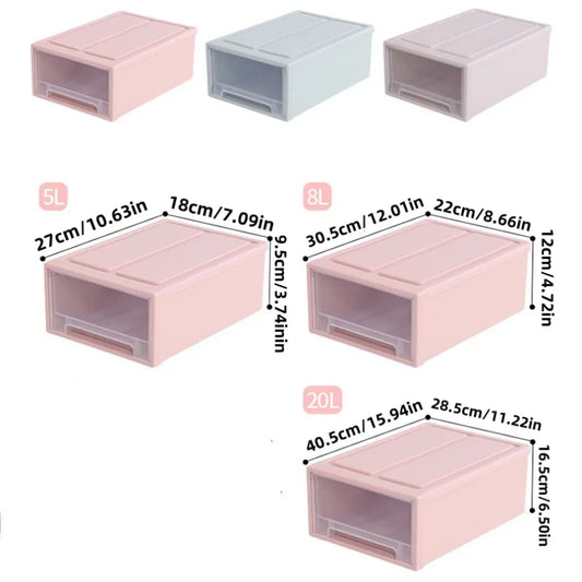 Drawer Storage Box Drawer Storage Storage Box Transparent Shoe Box Storage Drawer Household Clothes Storage Box