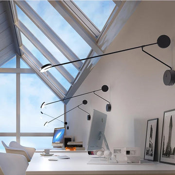 Designer Creative Long Pole Swing Arm Style Wall Lamp Home Bedside Atmosphere Decoration Sconce Minimalist Office Wall Lights