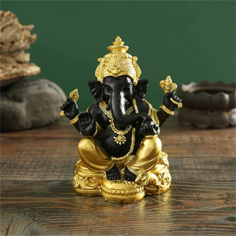 Wholesale Creative Resin Sculptures Desktop Artifacts Indian Buddha-Inspired Statues