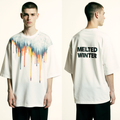 Melted Winter Oversized Streetwear T-Shirt – Limited Edition Drip Effect Graphic Tee
