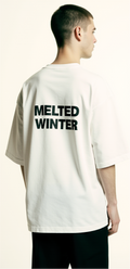 Melted Winter Oversized Streetwear T-Shirt – Limited Edition Drip Effect Graphic Tee