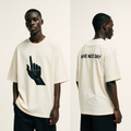 Have Nice Day Oversized T-Shirt – Off-White Streetwear Tee with Hand Graphic Print