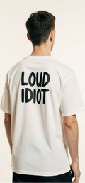 Shut It Oversized T-Shirt – Funny Dog Graphic Streetwear Tee with “Loud Idiot” Back Print