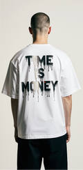 Oversized TIME IS MONEY T-Shirt – Streetwear Luxury Graphic Tee | Money & Watch Oversized Shirt