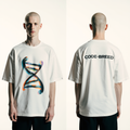 Oversized Code-Breed DNA T-Shirt – Streetwear Graphic Tee | Unisex Urban Oversized Shirt