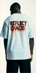 Oversized Reflect Chaos T-Shirt – Broken Mirror Graphic Streetwear Tee | Unisex Urban Oversized Shirt