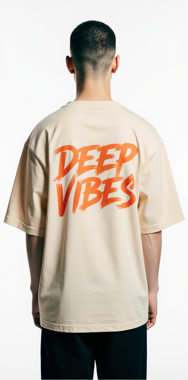 Oversized “Deep Vibes” Streetwear T-Shirt – Neon Jellyfish Graphic Tee | Urban Fashion