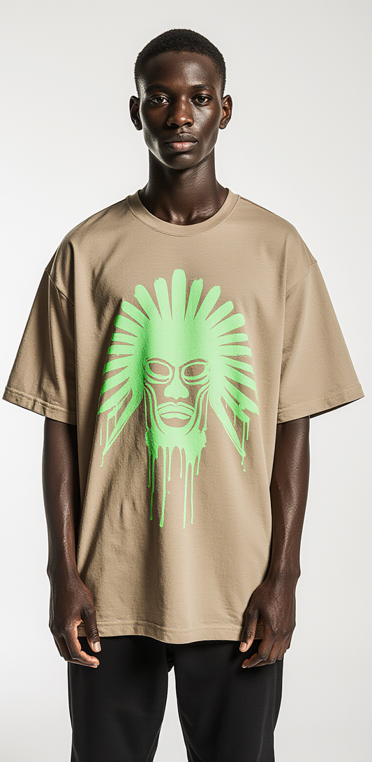 Oversized Streetwear T-Shirt – Jungle Power Graphic Tee | Urban Tribal Unisex Fashion