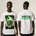 Oversized Bitcoin T-Shirt – Digital Riches Crypto Streetwear Tee | Urban Fashion