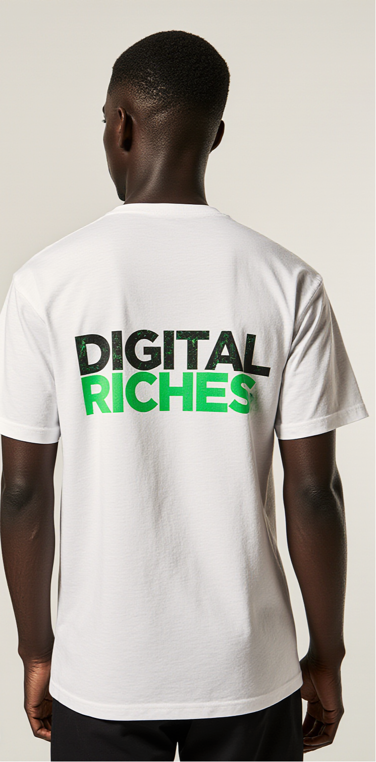 Oversized Bitcoin T-Shirt – Digital Riches Crypto Streetwear Tee | Urban Fashion