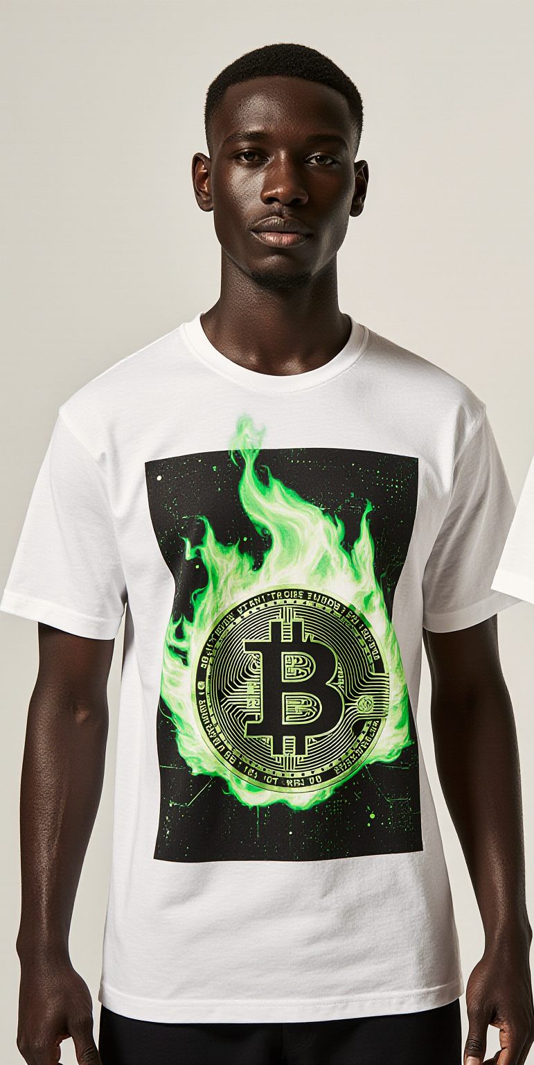 Oversized Bitcoin T-Shirt – Digital Riches Crypto Streetwear Tee | Urban Fashion