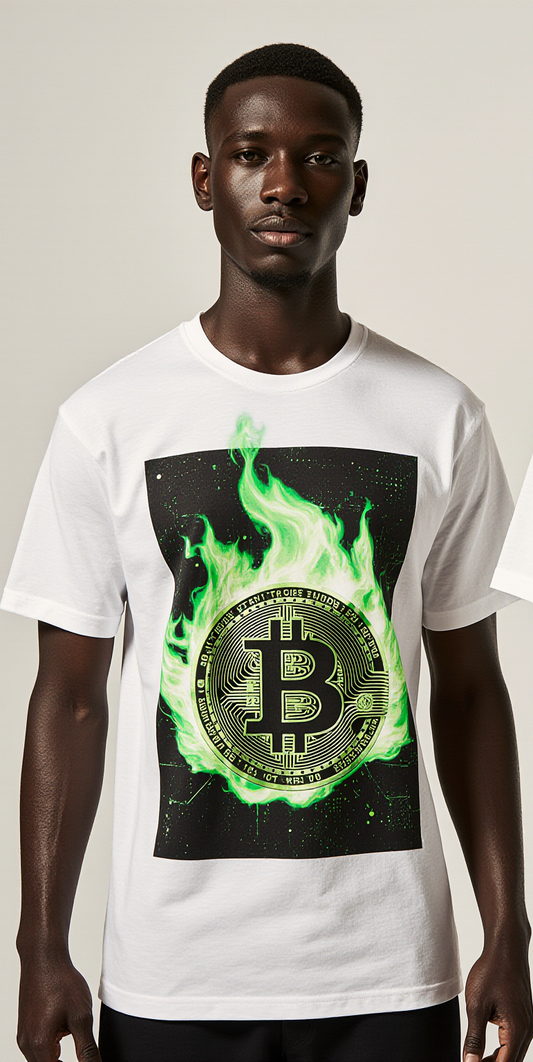 Oversized Bitcoin T-Shirt – Digital Riches Crypto Streetwear Tee | Urban Fashion