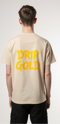 Oversized Streetwear T-Shirt – Drip Gold Graphic Tee | Luxury Urban Fashion