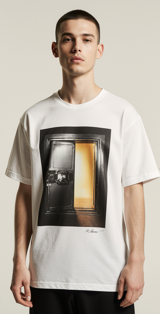 Oversized Streetwear T-Shirt – Keep Lock Graphic Tee | Minimal Vault Design Urban Fashion