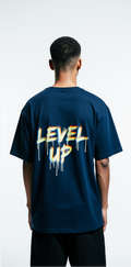 Oversized Dragon Graphic T-Shirt – Level Up Gamer Streetwear Tee | Retro Anime Oversized Shirt