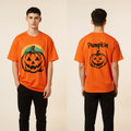 Pumpkin Halloween T-Shirt | Orange Oversized Jack-O’-Lantern Graphic Tee for Men & Women | Spooky Streetwear Fashion