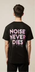 Oversized Streetwear T-Shirt – Noise Never Dies Vinyl Record Graphic | Retro Music Urban Tee