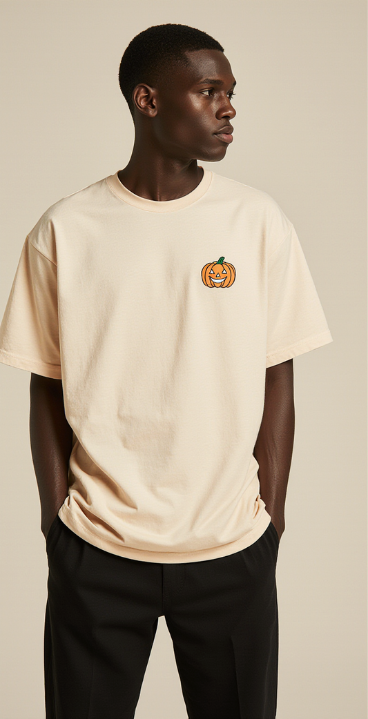 Pumpkin Love T-Shirt | Oversized Halloween Graphic Tee | Cute Pumpkin Print Unisex Shirt for Men & Women