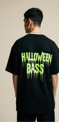 DJ Skeleton Halloween T-Shirt | Oversized Streetwear Graphic Tee | Spooky Party “Halloween Bass” Shirt for Men & Women