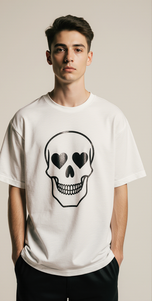 Till Death Skull Graphic T-Shirt | Halloween Oversized Streetwear Tee | Edgy Gothic Fashion for Men & Women