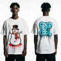Oversized Snowman T-Shirt – Cold But Cool Christmas Streetwear Graphic Tee | Holiday Oversize Fashion