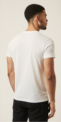 White Hot Air Balloon Graphic T-Shirt for Men – Premium Cotton – Vintage Travel Style


