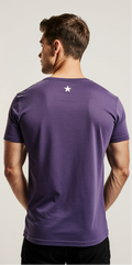Purple Galaxy Print T-Shirt for Men – Cosmic Streetwear – Premium Cotton Tee