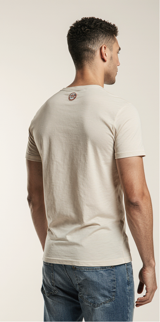 Beige "Summer Vibes" Graphic T-Shirt for Men – Premium Cotton – Tropical Beach Style