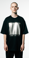 Men’s Oversized Black T-Shirt – “NOT FOR SALE” Barcode Graphic Streetwear