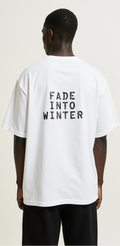 Oversized White Santa Claus T-Shirt – Fade Into Winter Graphic Tee – Streetwear Holiday Fashion