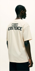 Oversized Cream T-Shirt for Men – DNA Helix Graphic – Streetwear 